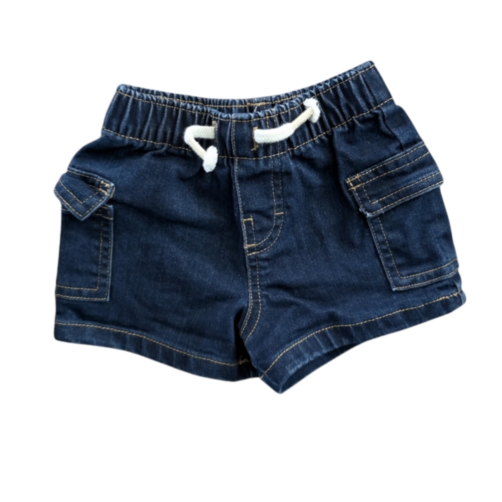 🍼 4 for $10 Baby dark wash jean shorts 3-6 mo